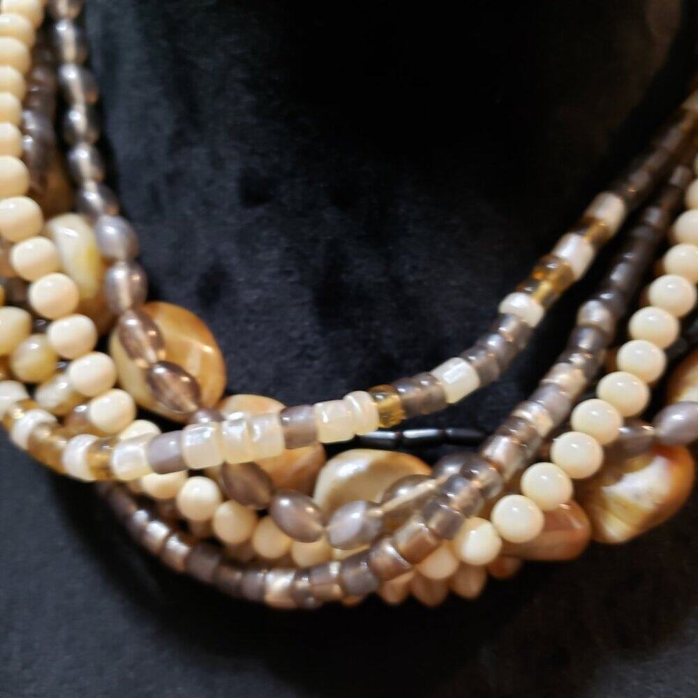 Womens Multicolor Multiple Layer Beaded Necklace … - image 2